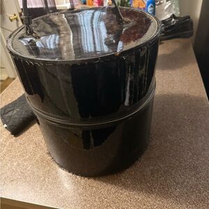 Glossy Black Hat Box with Handle